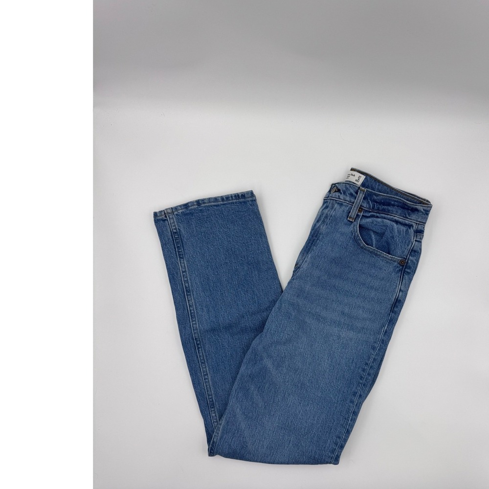 Abercrombie 90s Straight Ultra High Rise Denim Jeans Womens - Picture 1 of 4